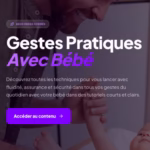 Gestes avec bébé pour les papas