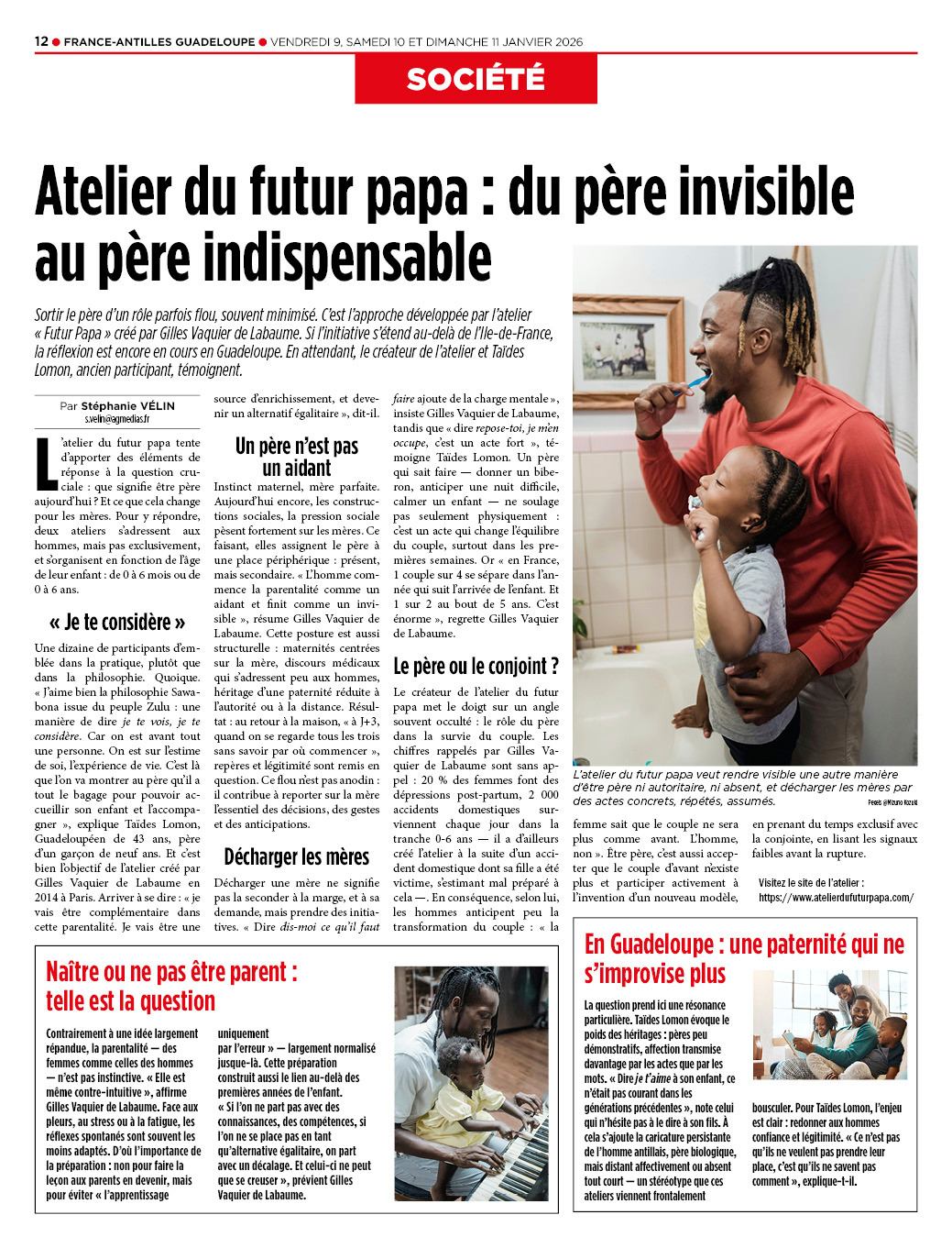 atelier du futur papa