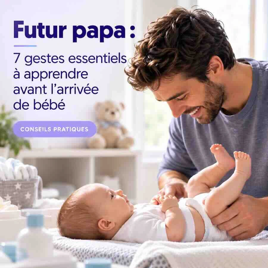 Gestes futur papa : 7 essentiels à apprendre avant l’arrivée de bébé